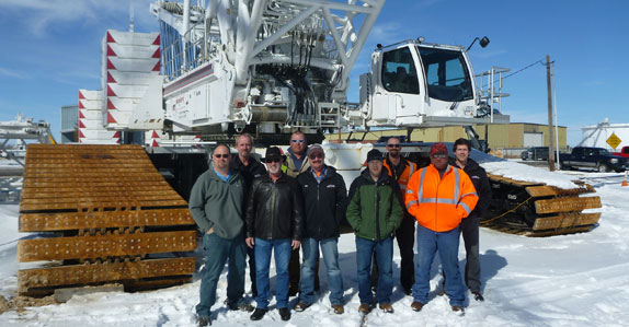 Dan McGlade with a few members of the Energy Transportation team