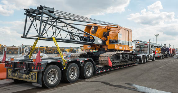 Over-sized and overweight equipment will require special permits to be transported on the road.
