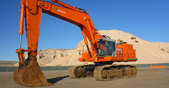 A 2006 Hitachi EX1200-5C excavator sold in Las Vegas, Nevada