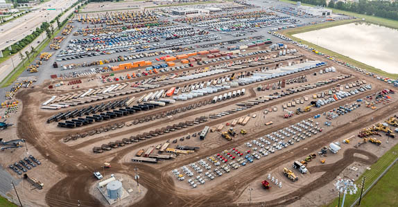 The Ritchie Bros. Houston auction site from the air – April 2015