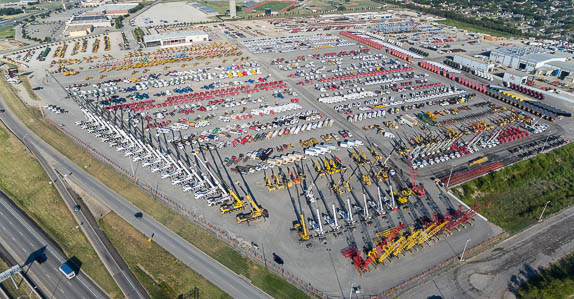Ritchie Bros.' largest-ever Texas auction ever from the air – Ft Worth, TX September 2015