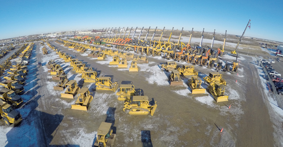 Huge selection of equipment and trucks at Ritchie Bros. Edmonton auction